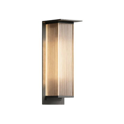 Outdoor Rectangular Wall Light Modern Metal Design | Solqen