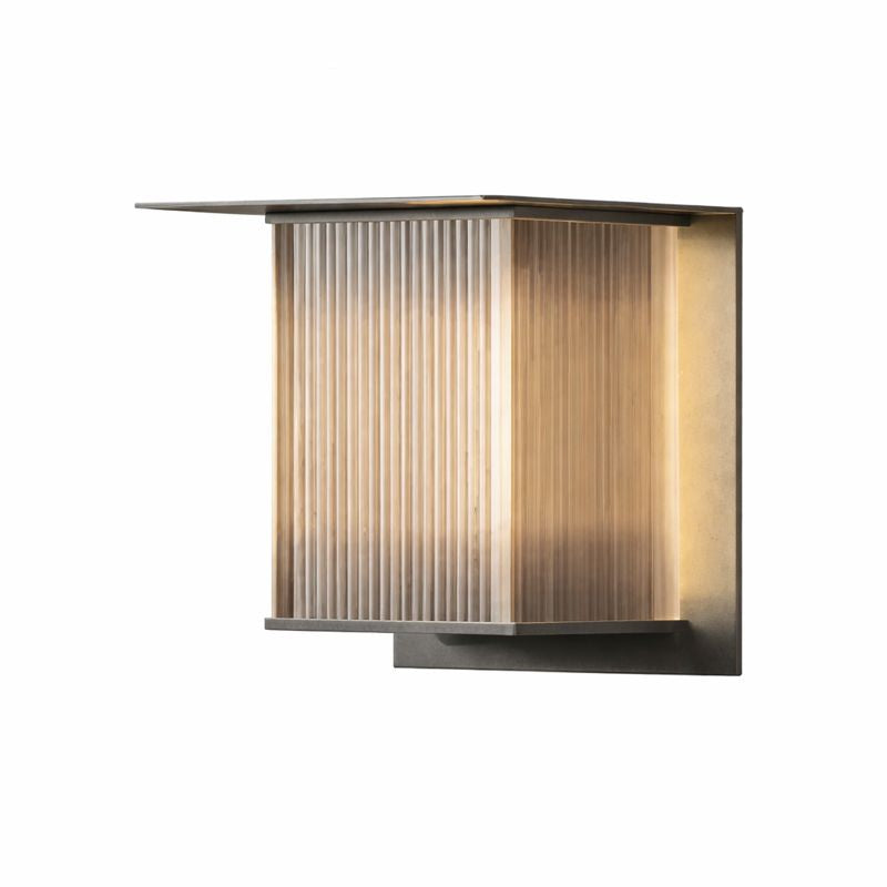 Outdoor Rectangular Wall Light Modern Metal Design | Solqen