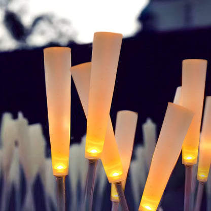 Outdoor Reed Style Acrylic Ground Light Minimal | Yernico
