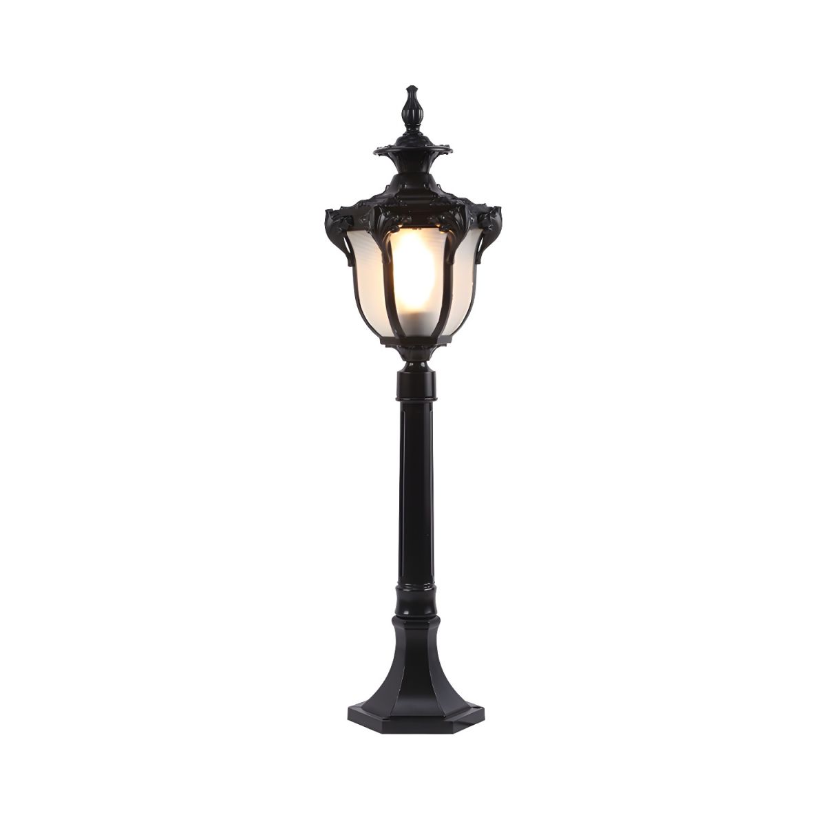 Outdoor Retro Light with Prismatic Glass Bell Shade | Zorvix