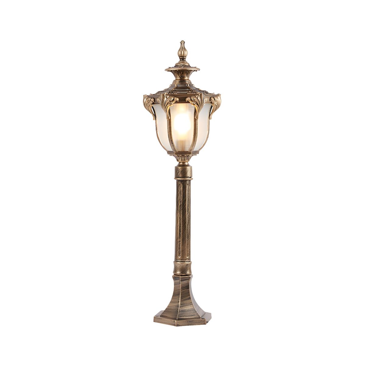 Outdoor Retro Light with Prismatic Glass Bell Shade | Zorvix