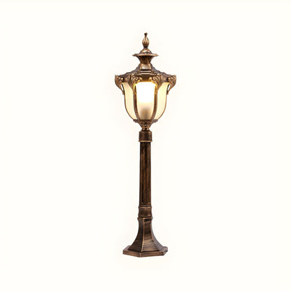 Outdoor Retro Light with Prismatic Glass Bell Shade | Zorvix