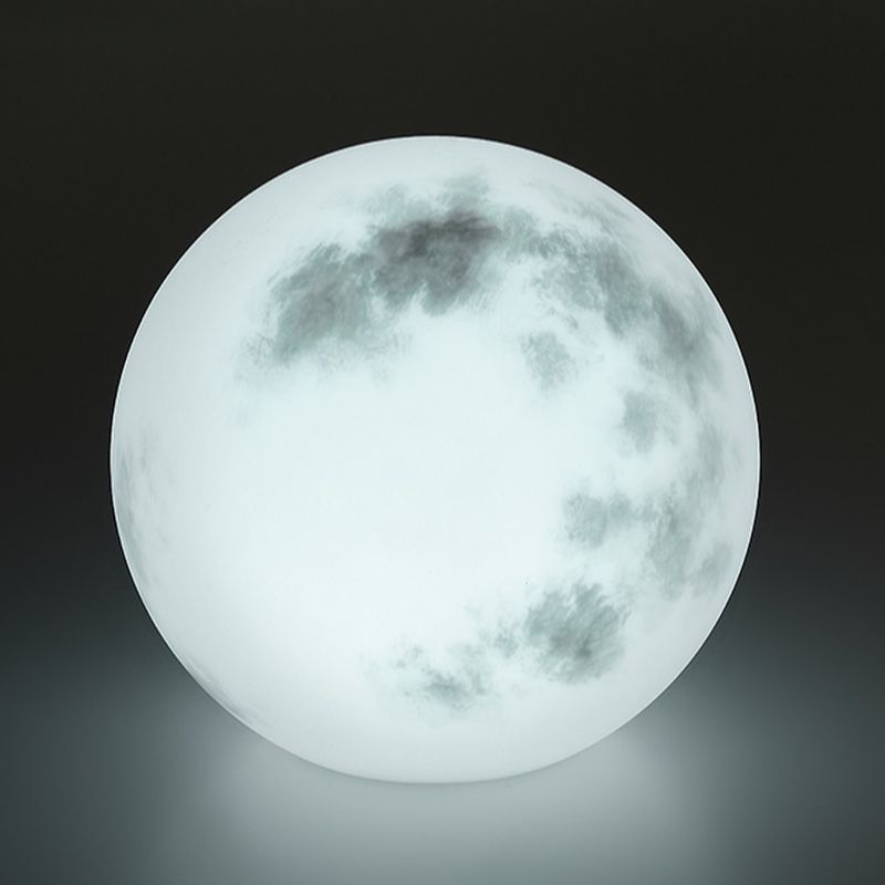 Outdoor Round Solar LED Light Multi Colour Resin Design | Korvane