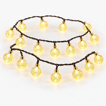 Outdoor Solar Christmas String Lights