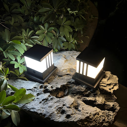 Outdoor Solar LED Cube Light Modern Style 3 Modes | Lornico