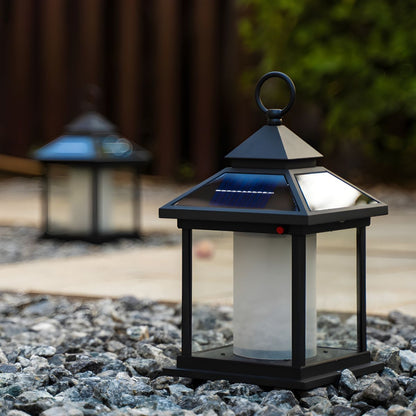 Outdoor Solar LED Metal Wall Light Rectangular Modern | Dorvexi