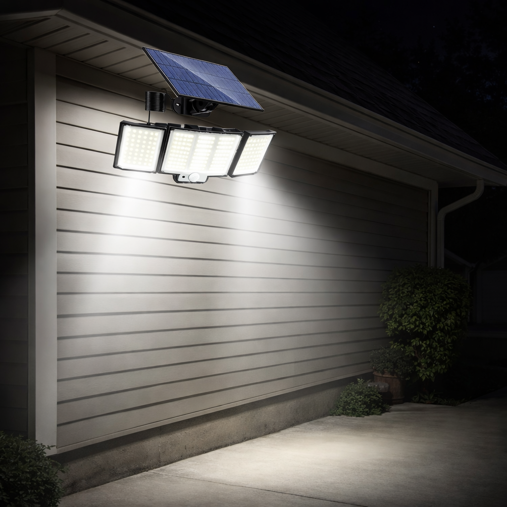 Outdoor Solar LED Motion Sensor Wall Light | Polvara