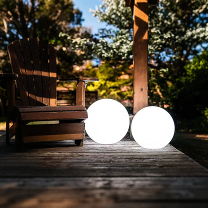 Outdoor Solar LED Sphere Light Modern Portable Design | Bravico