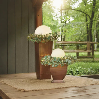 Outdoor Solar LED Sphere Light Modern Portable Design | Bravico