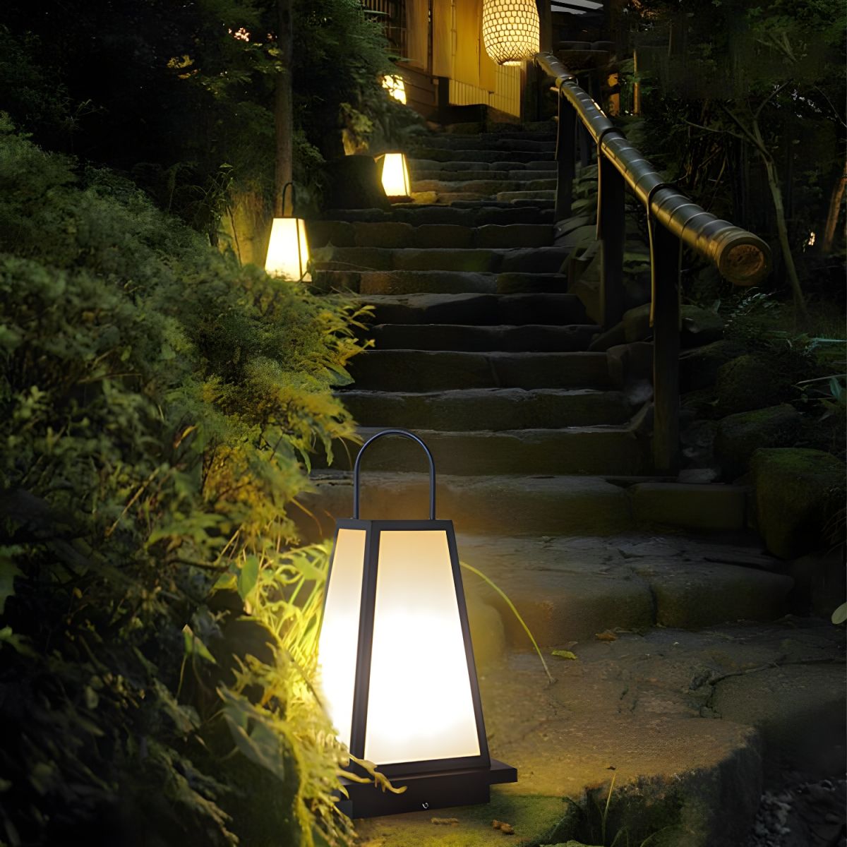 Outdoor Solar Metal Pillar Lamp Waterproof LED Light | Invero