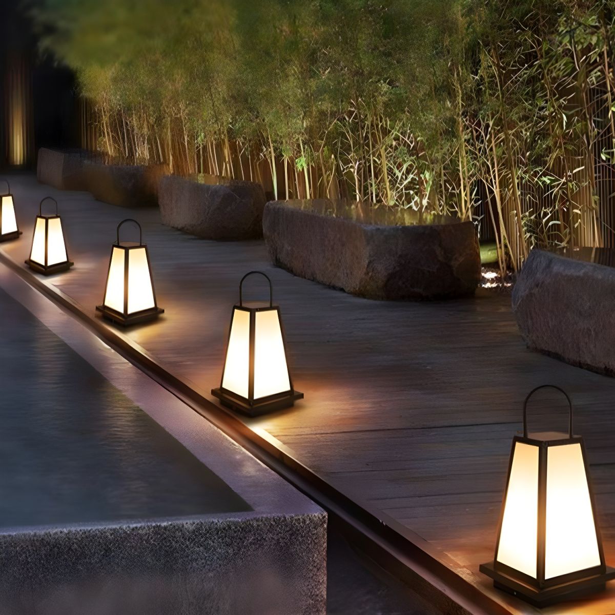 Outdoor Solar Metal Pillar Lamp Waterproof LED Light | Invero