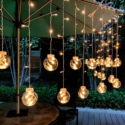 Outdoor Solar String Light Warm LED Glow Patio Garden | Lorqen