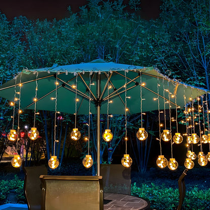 Outdoor Solar String Light Warm LED Glow Patio Garden | Lorqen