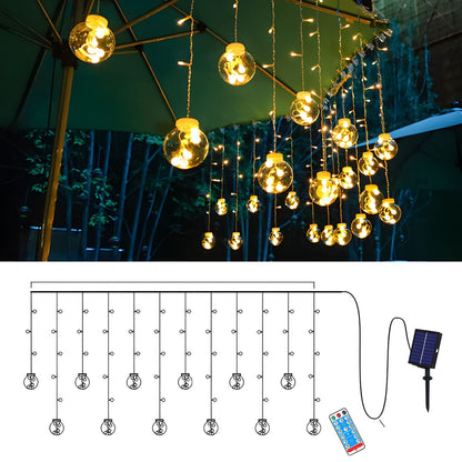 Outdoor Solar String Light Warm LED Glow Patio Garden | Lorqen