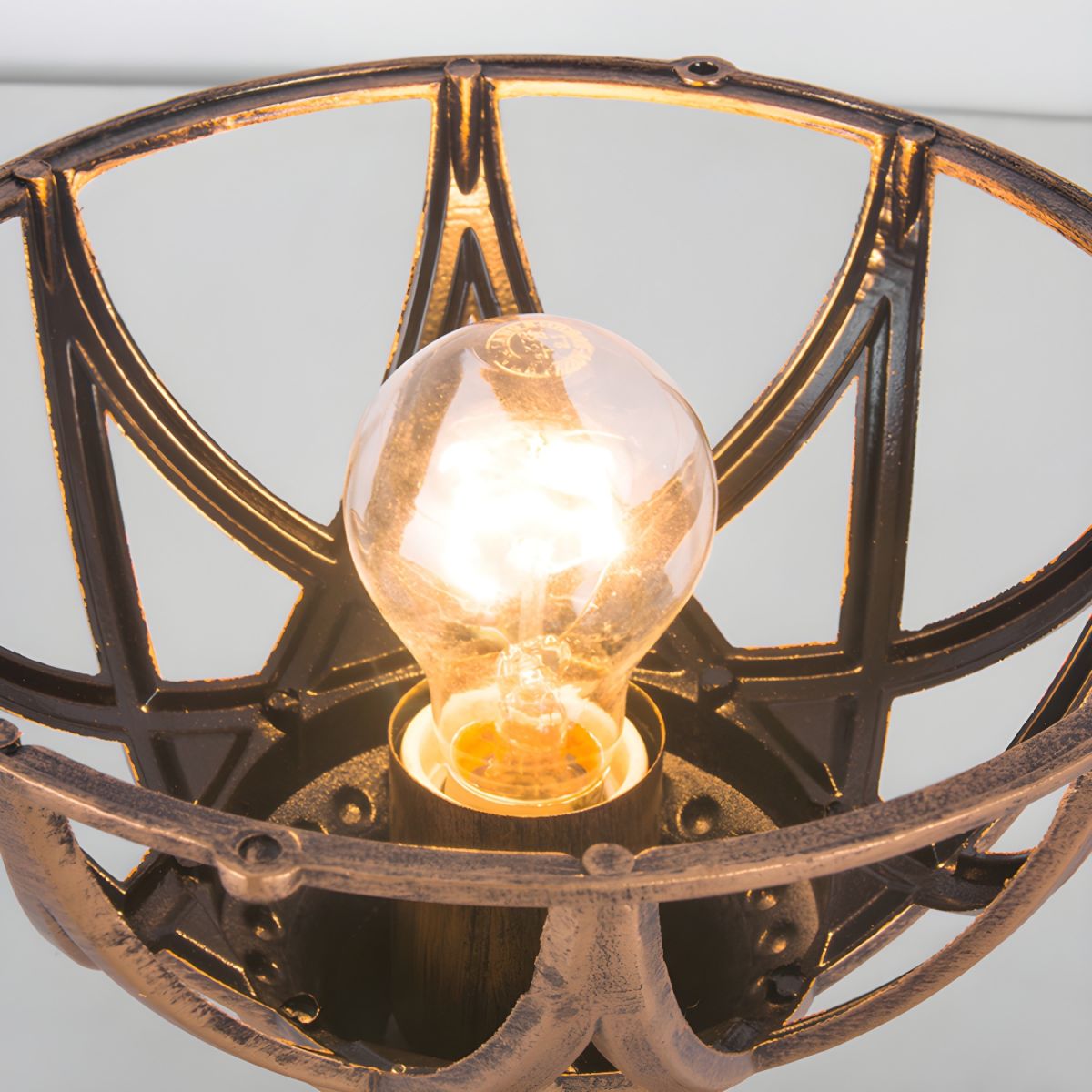 Outdoor Spherical Glass Pillar Light Waterproof Fixture | Calvora