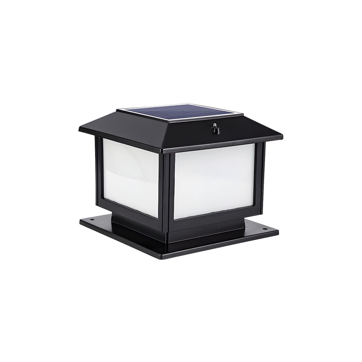 Outdoor Vintage Post Light with Frosted Shade | Arveta