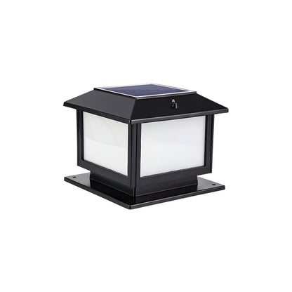 Outdoor Vintage Post Light with Frosted Shade | Arveta