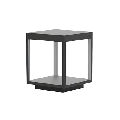 Outdoor Waterproof Metal Garden Pillar Light Black | Lenvico