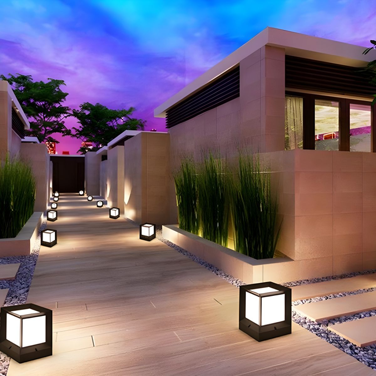 Outdoor Waterproof Plastic Rectangle Light Fixture | Linvora