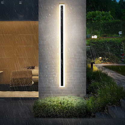 Outdoor Waterproof Up Down Wall Light Black Finish | Malvora