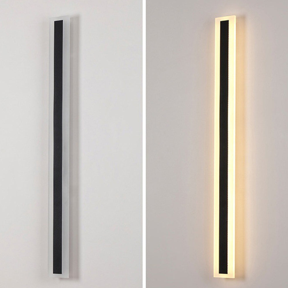 Outdoor Waterproof Up Down Wall Light Black Finish | Malvora