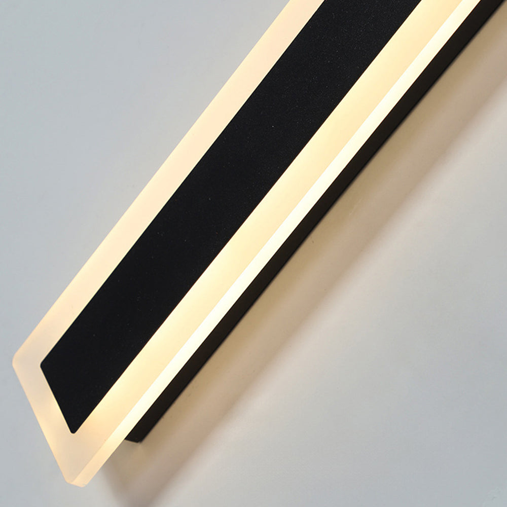 Outdoor Waterproof Up Down Wall Light Black Finish | Malvora