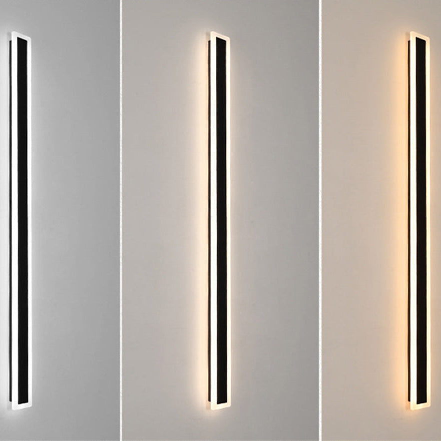 Outdoor Waterproof Up Down Wall Light Black Finish | Malvora