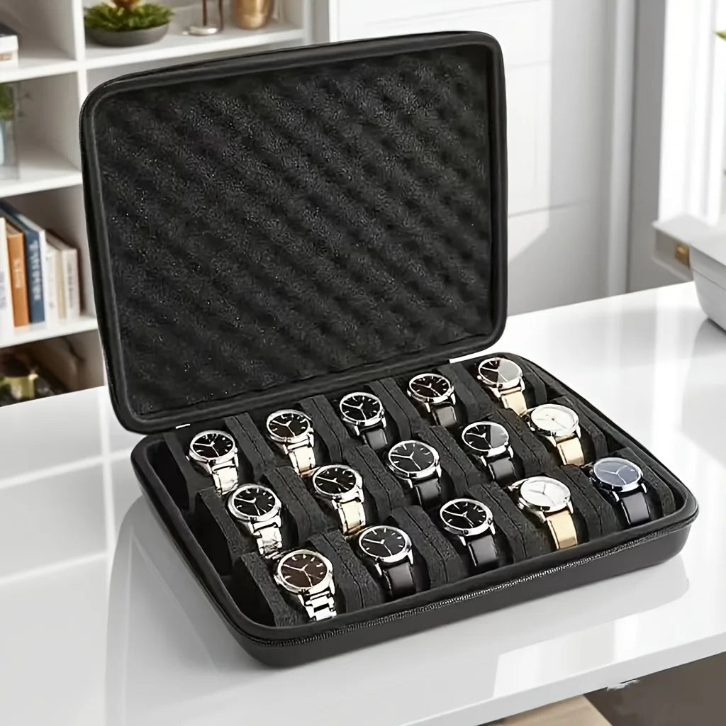Padded Multi-Slot Watch Storage Box