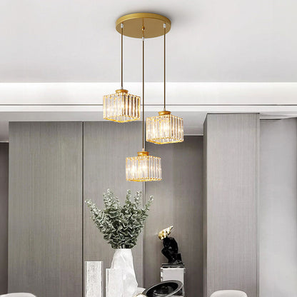 Pendant Crystal Multi Head Nordic Light Fixture | Zenvix