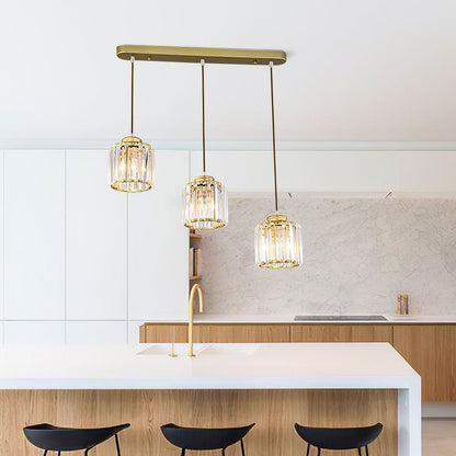 Pendant Crystal Multi Head Nordic Light Fixture | Zenvix