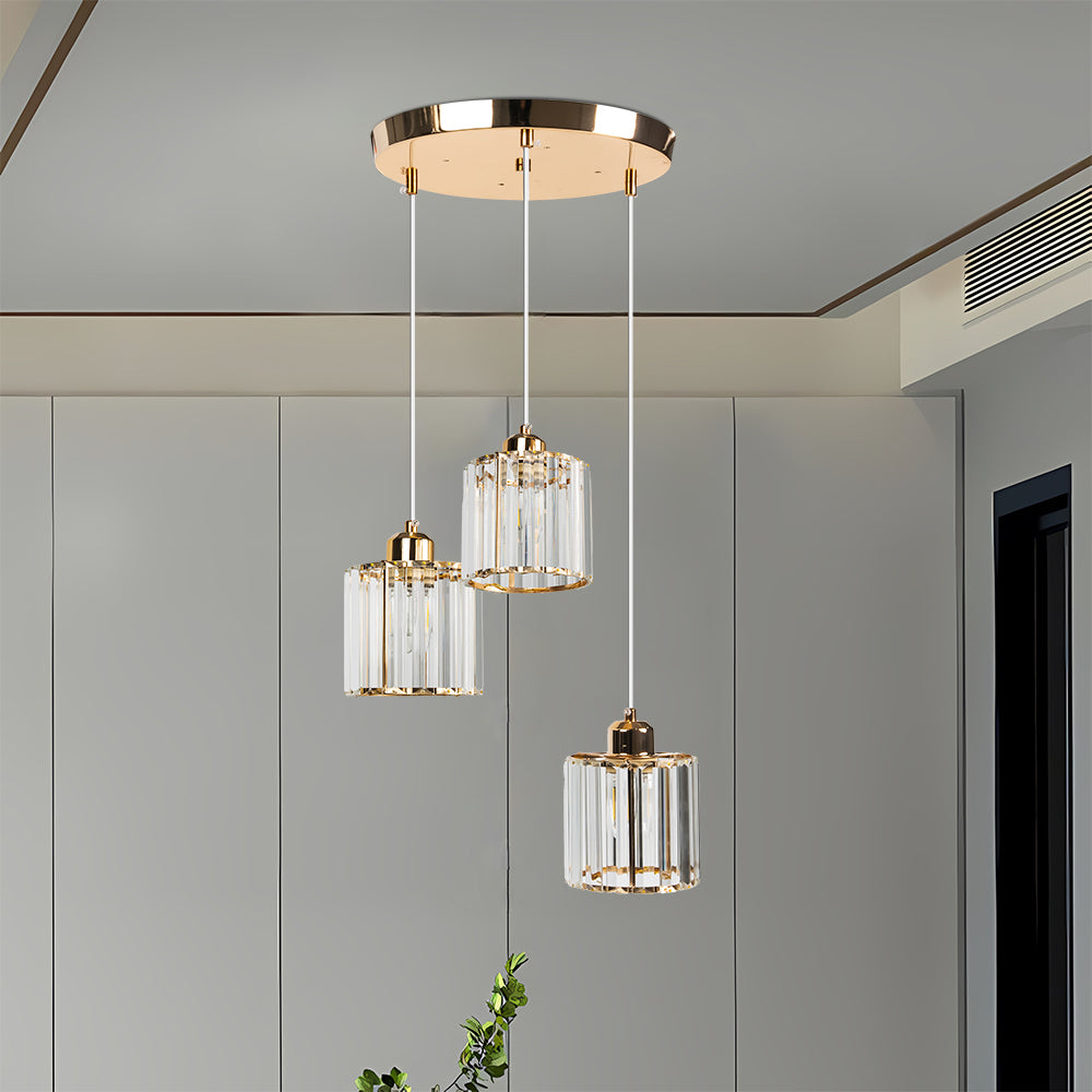 Pendant Crystal Multi Head Nordic Light Fixture | Zenvix