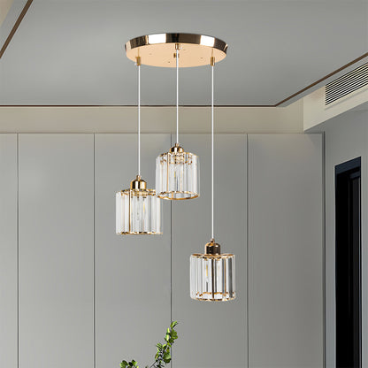 Pendant Crystal Multi Head Nordic Light Fixture | Zenvix