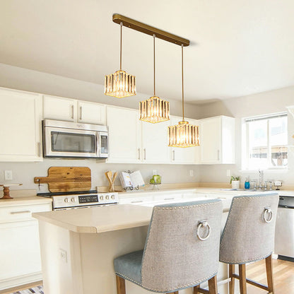 Pendant Crystal Multi Head Nordic Light Fixture | Zenvix