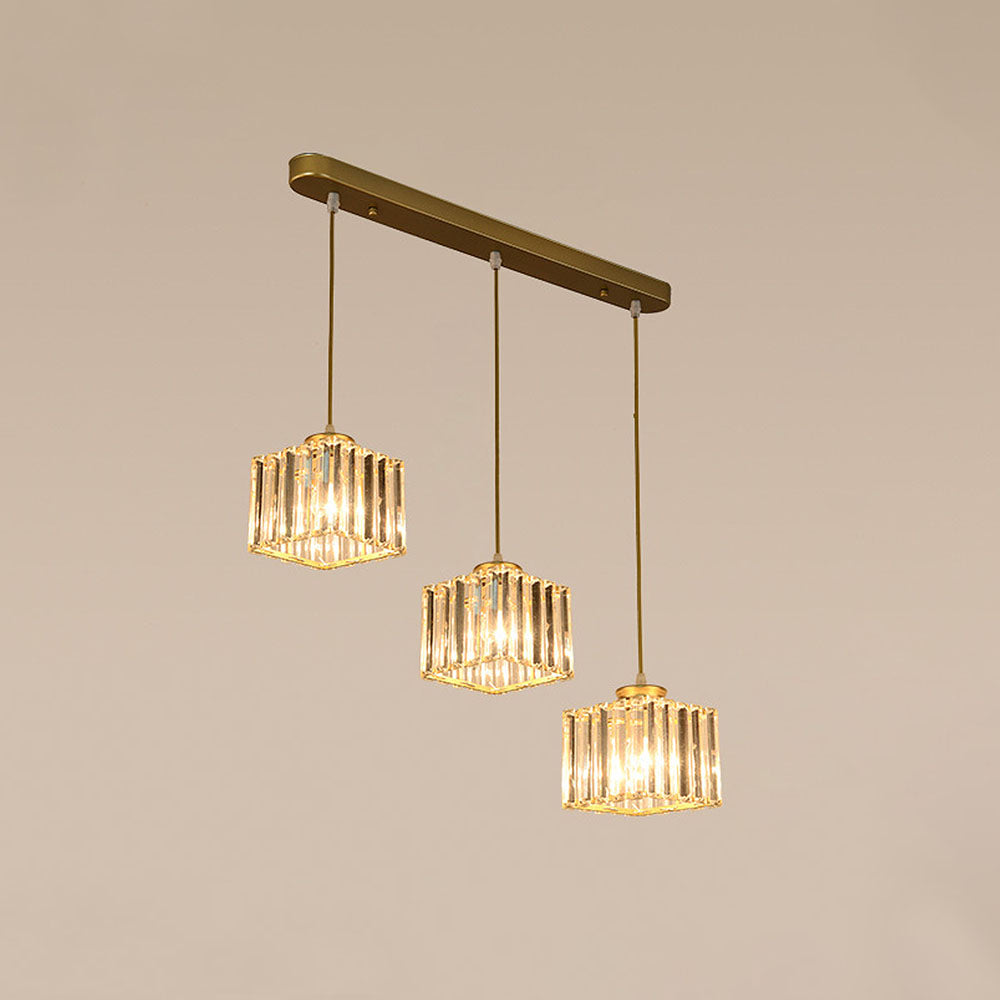 Pendant Crystal Multi Head Nordic Light Fixture | Zenvix
