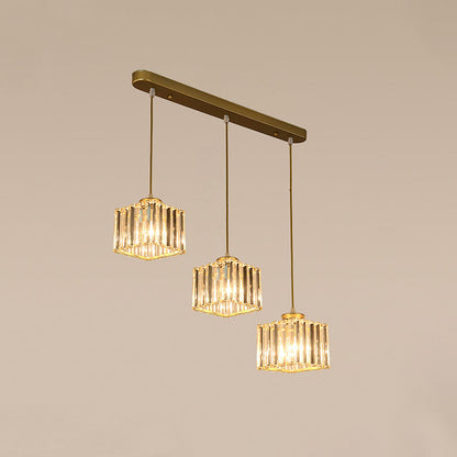 Pendant Crystal Multi Head Nordic Light Fixture | Zenvix