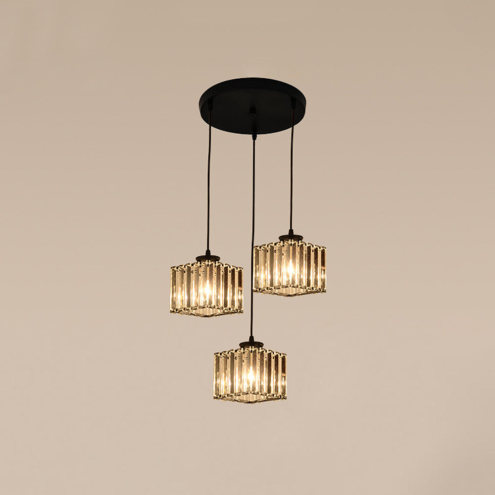 Pendant Crystal Multi Head Nordic Light Fixture | Zenvix