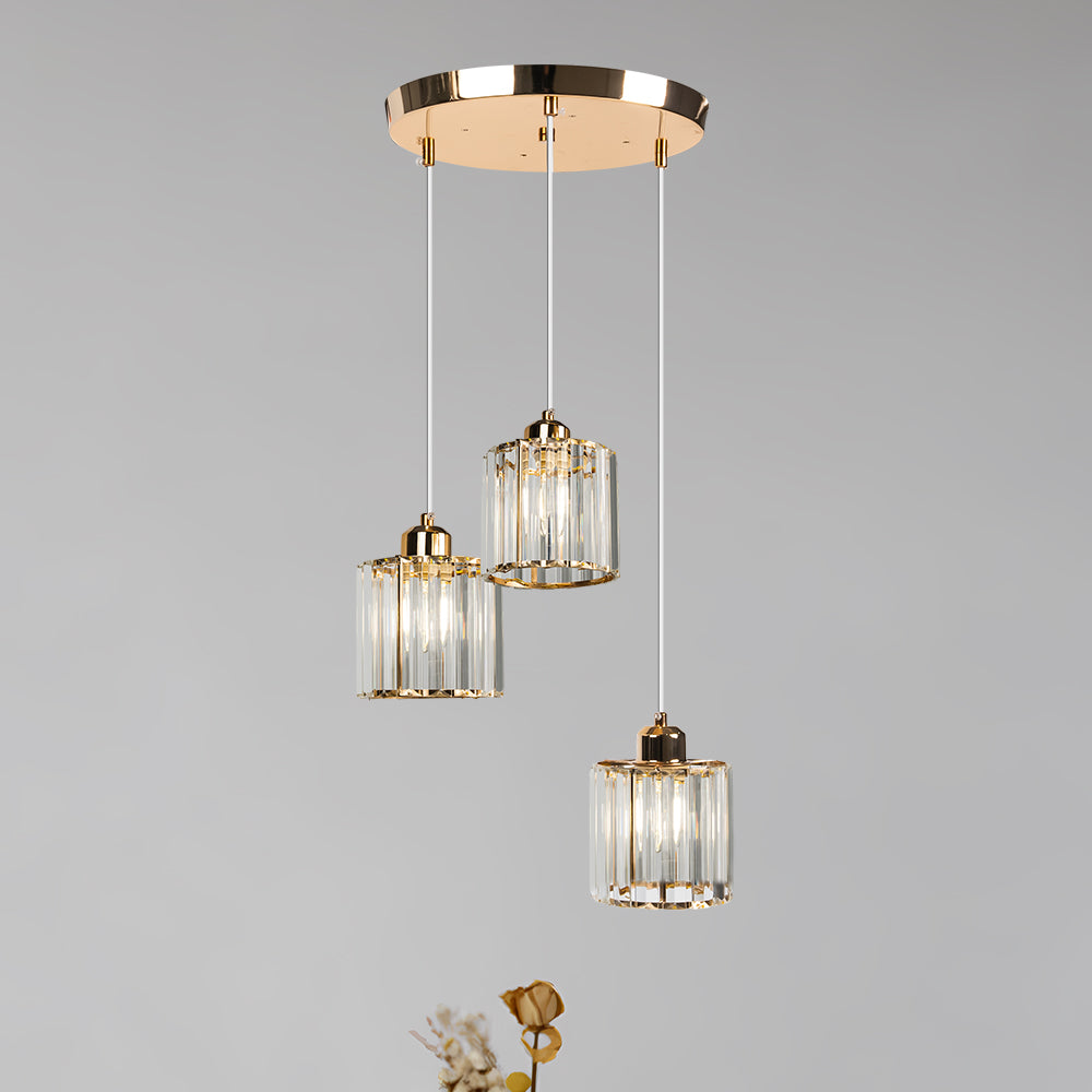 Pendant Crystal Multi Head Nordic Light Fixture | Zenvix