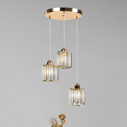 Pendant Crystal Multi Head Nordic Light Fixture | Zenvix