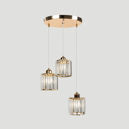 Pendant Crystal Multi Head Nordic Light Fixture | Zenvix