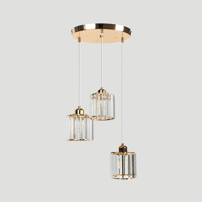 Pendant Crystal Multi Head Nordic Light Fixture | Zenvix