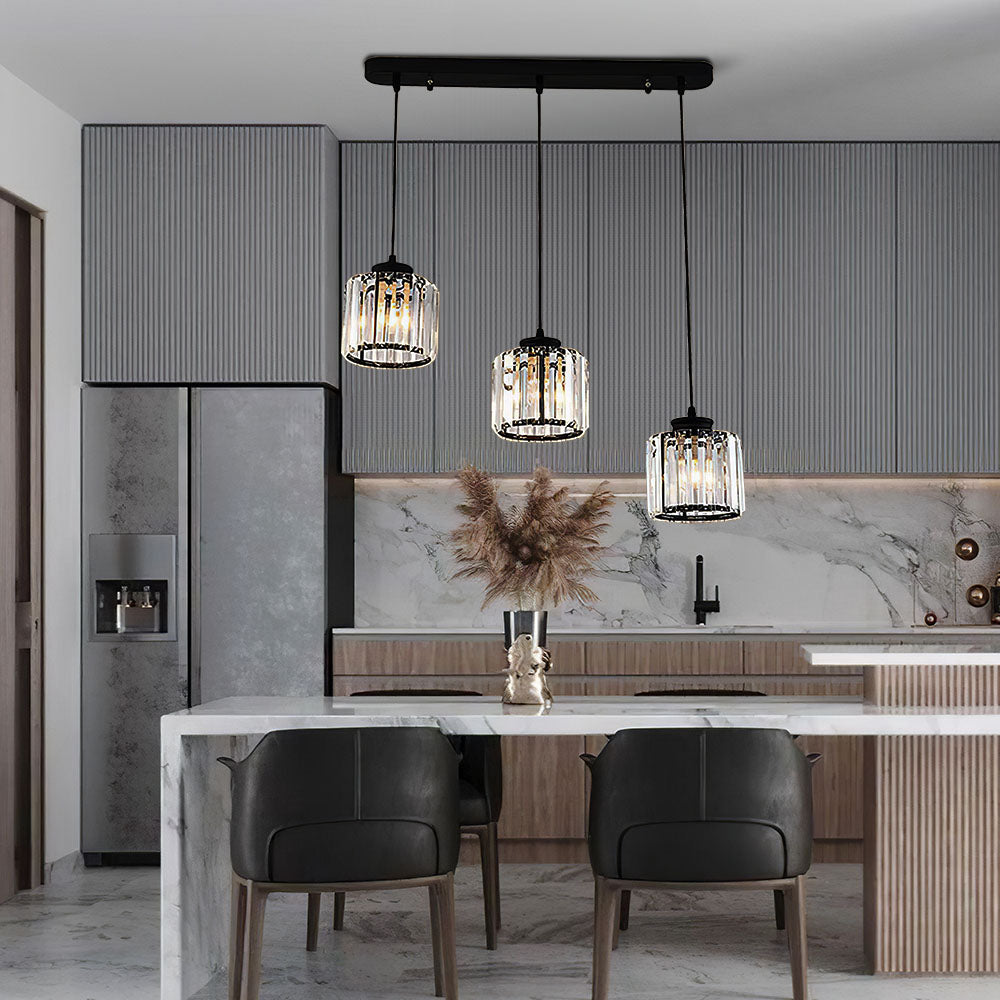 Pendant Crystal Multi Head Nordic Light Fixture | Zenvix
