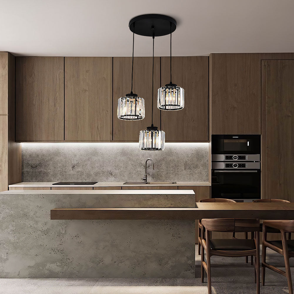 Pendant Crystal Multi Head Nordic Light Fixture | Zenvix