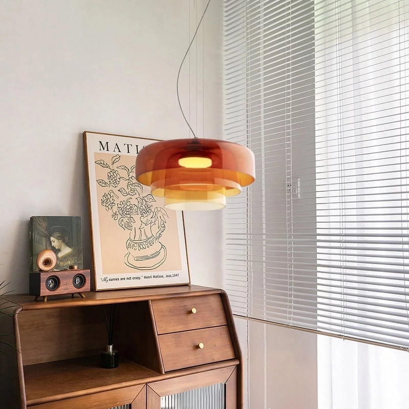 Pendant Glass Shade Nordic Design Light | Halvora