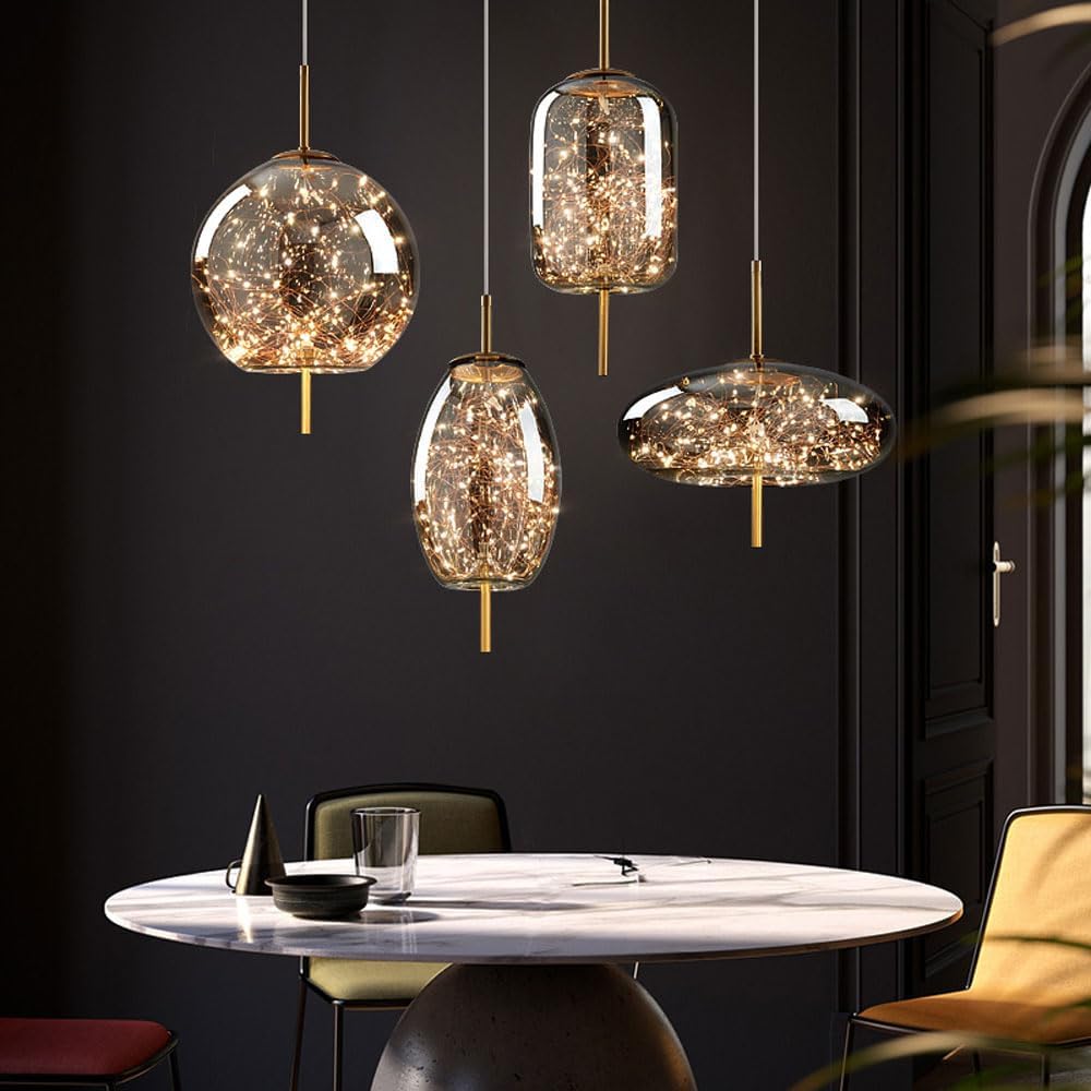 Pendant Glass Shade Nordic Style LED Light | Lormix
