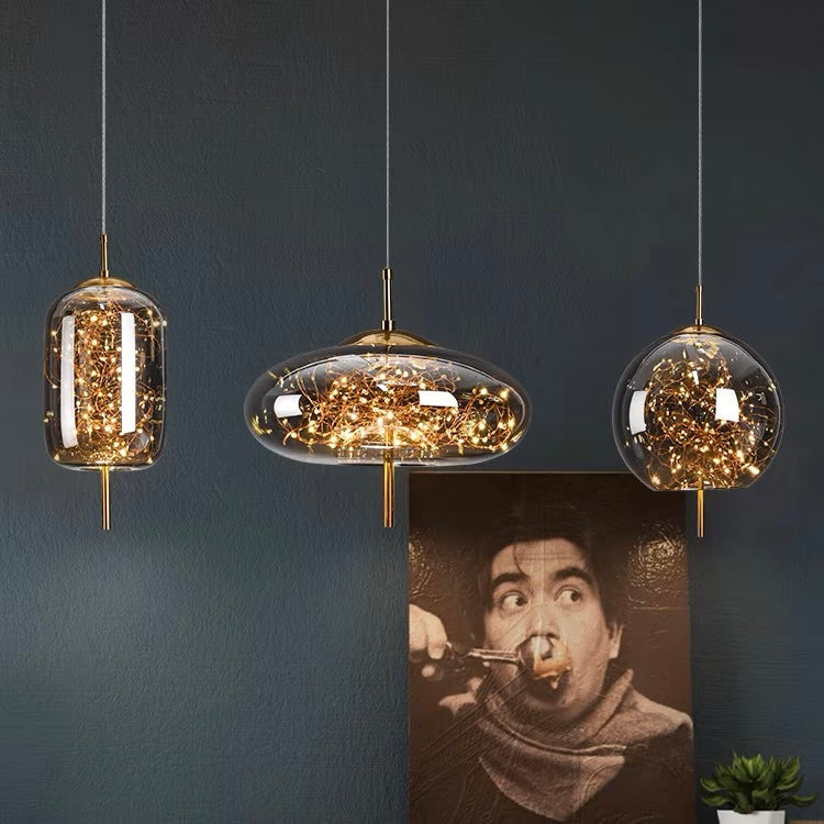 Pendant Glass Shade Nordic Style LED Light | Lormix