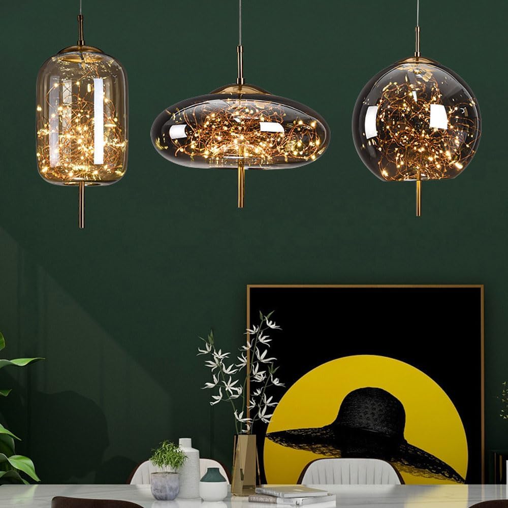 Pendant Glass Shade Nordic Style LED Light | Lormix