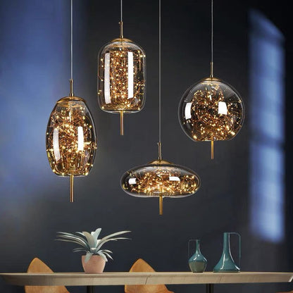 Pendant Glass Shade Nordic Style LED Light | Lormix