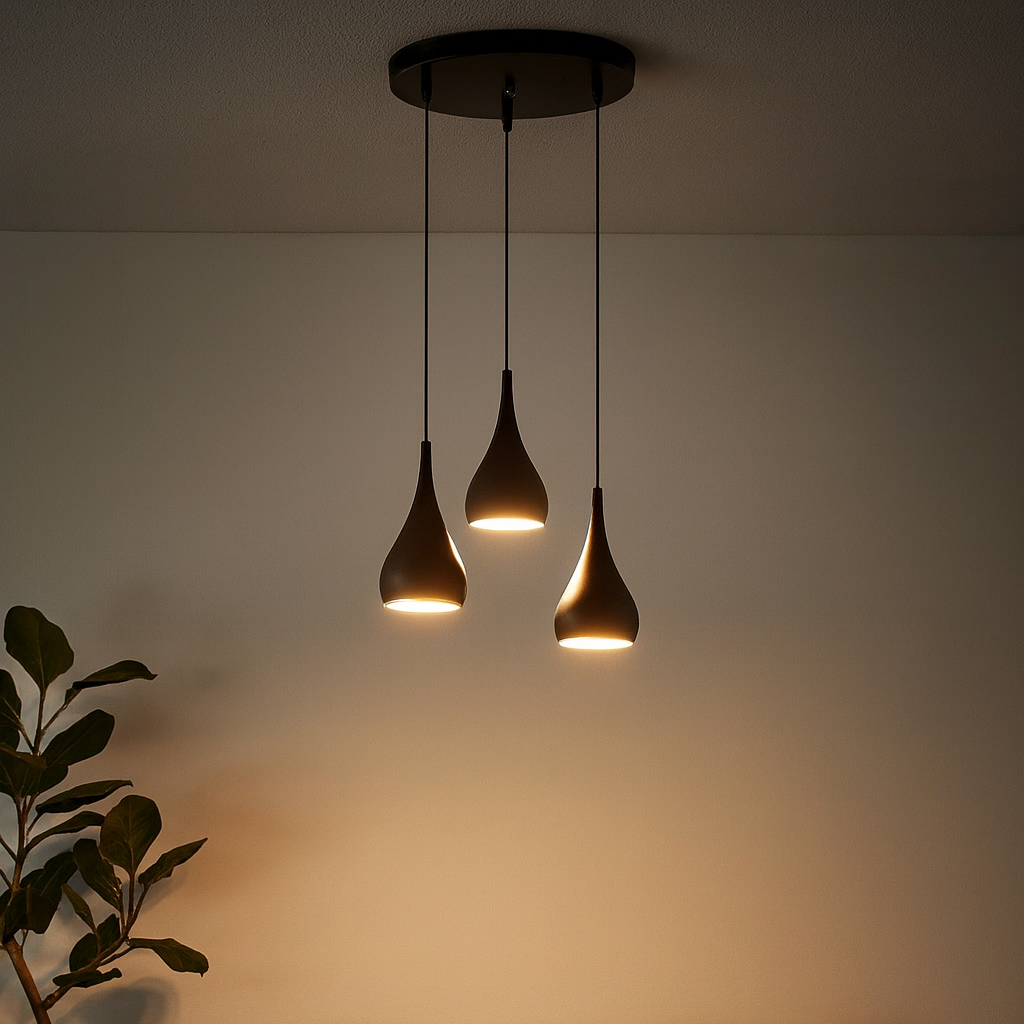 Pendant LED Light Adjustable Cord Modern Ceiling Design | Delvane