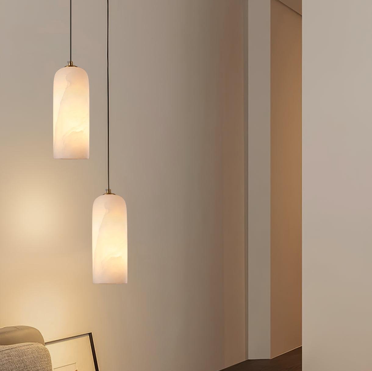 Pendant Light Alabaster Nordic Minimalist Design | Luravo