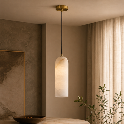 Pendant Light Alabaster Nordic Minimalist Design | Luravo